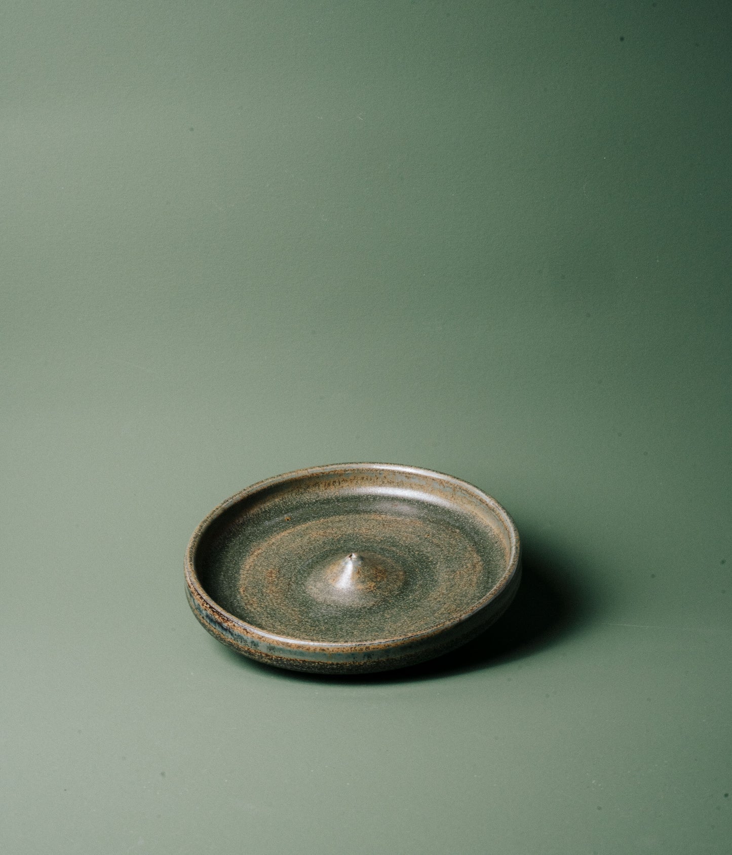 Incense Holder In Vintage Green